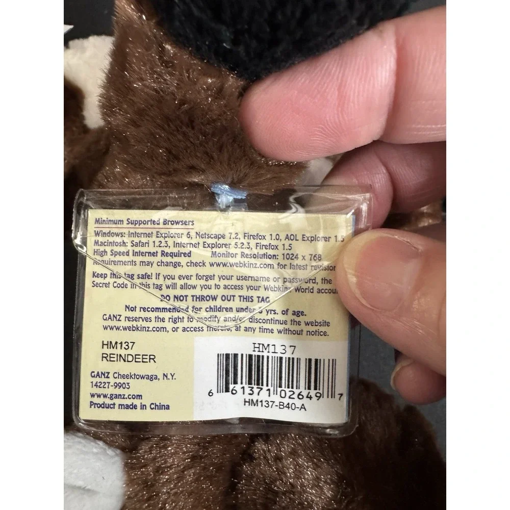 GANZ HM137 Stuffed WEBKINZ ~9